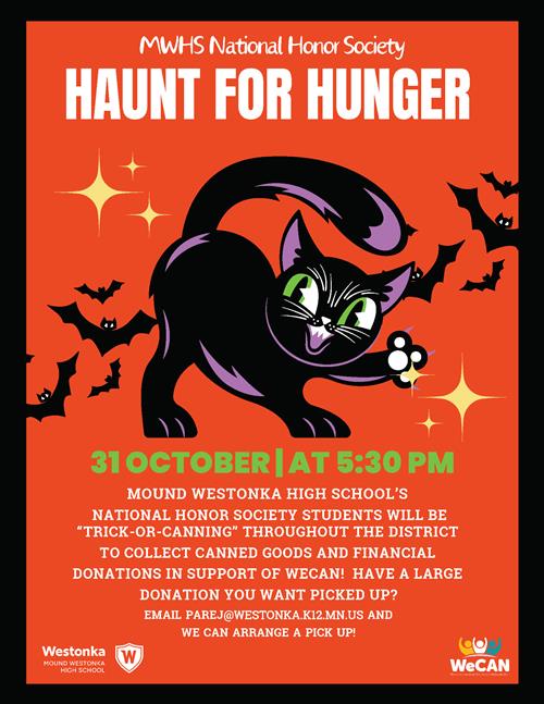 Haunt for Hunger flyer